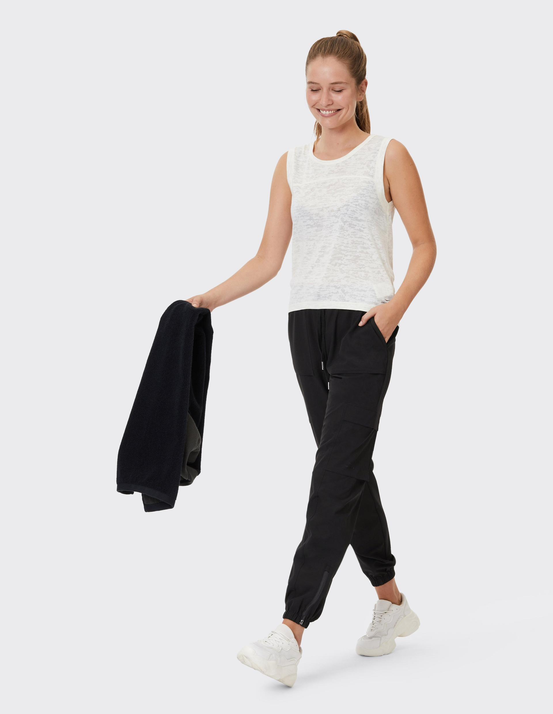 Damen Fitnesshose Mit Weitem Bein - Lockere Sport- Und Freizeithose Für Training & Alltag