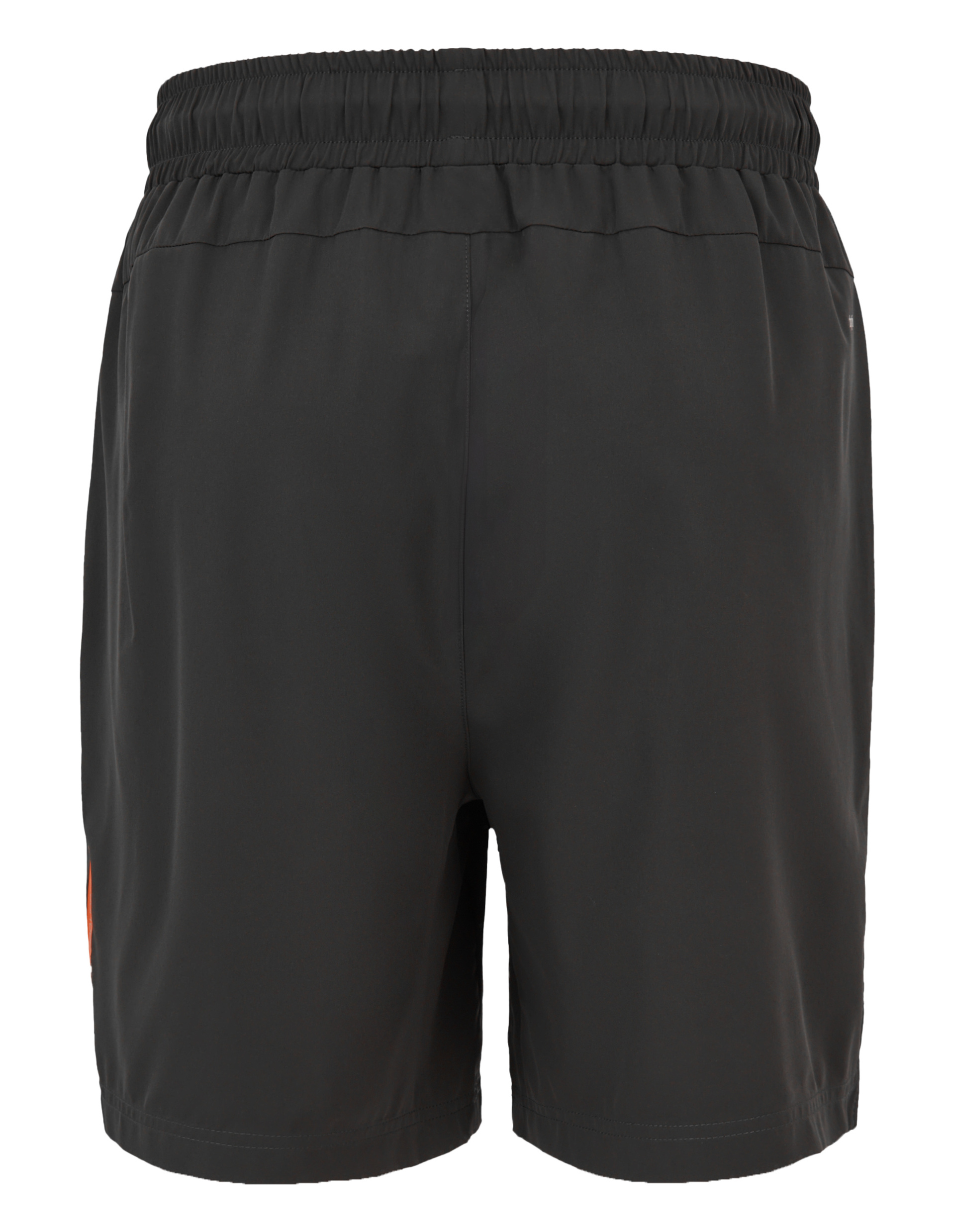 Schwarze Shorts mit elastischem Bund, nahtloser Stil und schlichtem Design, ideal für sportliche Aktivitäten oder lässige Outfits.